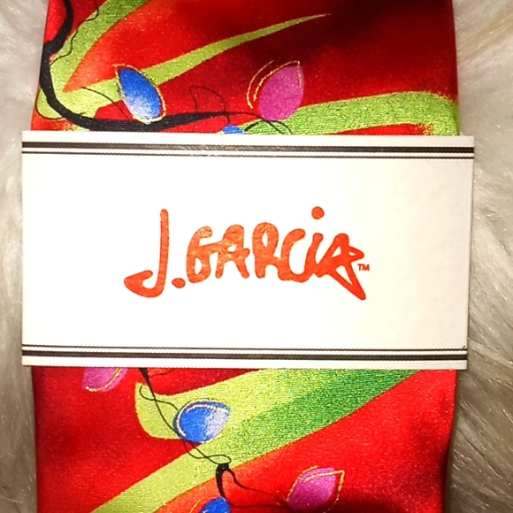 Jerry Garcia Ombre String of Christmas Lights Tie - Picture 10 of 13